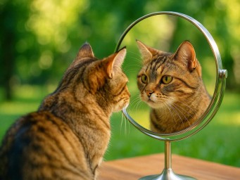 Кошки видят в отражении посторонний объект — психолог Гэллап