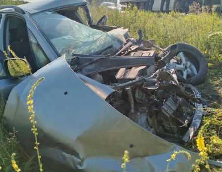 В Башкирии большегруз смял легковушку, есть погибший
