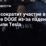 Маск сократит участие в работе DOGE из-за падения прибыли Tesla