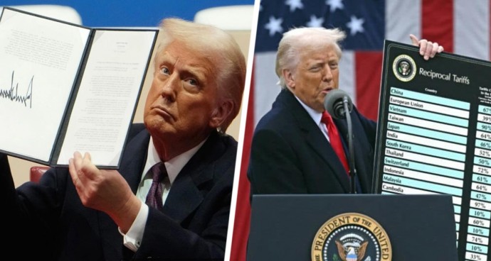 Тарифная истерия Трампа: США вводят огромные пошлины по всему миру, разгорается торговая война с непонятными последствиями