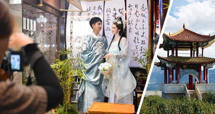 В Китае начали заманивать туристов необычными фотосессиями: иностранцы от них в восторге