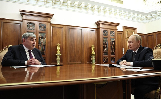 Рабочая встреча с главой Кабардино-Балкарской Республики Казбеком Коковым