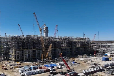 Прогресс строительства Амурского ГХК уже превысил 76%