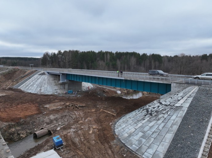 По мосту через Кокшагу открыли движение По мосту через Кокшагу открыли движение