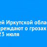 Жителей Иркутской области предупреждают о грозах и граде 23 июля