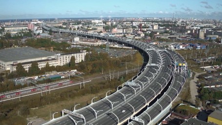 Съезд с Шуваловского проспекта на ЗСД будет закрыт до 23 июня