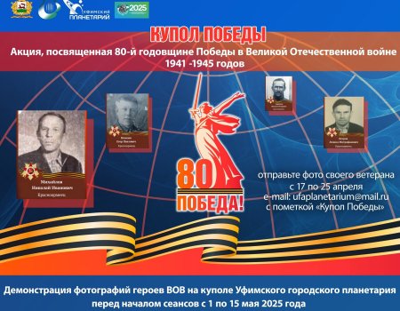 В уфимском планетарии началась акция «Купол Победы»