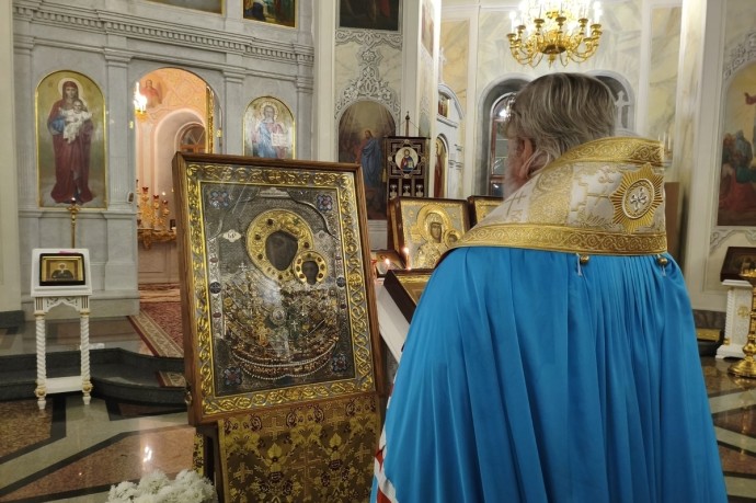 В Курск прибыла чудотворная икона Божией Матери «Пряжевская»