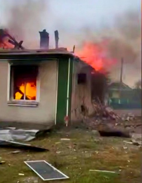 Су-27УБ ВСУ разбомбил дом одного из командиров спецназа "Корд" на Волыни