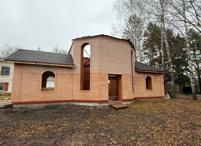 В селе Старые Найманы продолжается строительство храма в честь Николая Чудотворца В селе Старые Найманы продолжается строительство храма в честь Николая Чудотворца