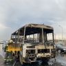 В Уфе водитель сгоревшего школьного автобуса получил ожоги