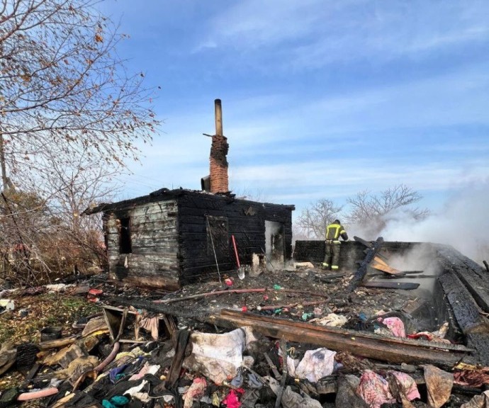 Трагедия в Приморье: огонь унёс жизни двух человек