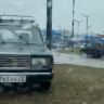 В результате ДТП в Благовещенске автомобиль оказался на газоне