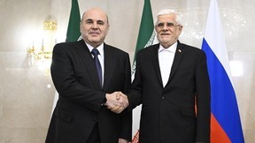 Беседа Михаила Мишустина с Первым вице-президентом Ирана Мохаммадом Резой Арефом