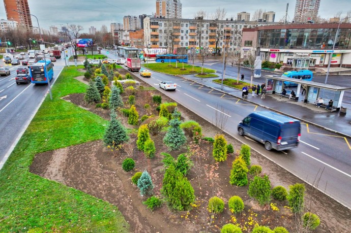 Завершилось благоустройство Волгоградского проспекта