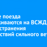 Четыре поезда задерживаются на ВСЖД из-за устранения последствий сильного ветра