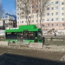 Пассажирские автобусы застряли на ремонтируемом участке пр. Мира в Южно-Сахалинске