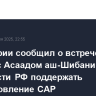 МИД Сирии сообщил о встрече Путина с Асаадом аш-Шибани и готовности РФ поддержать восстановление САР