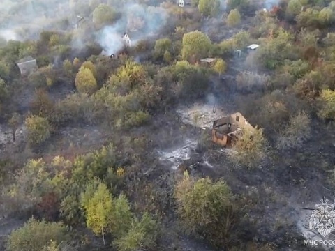 На базе Мордовского заповедника сотрудники МЧС отработали действия по ликвидации лесных пожаров