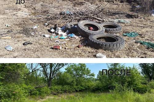 В Мазановском округе убрали нелегальные свалки