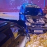 "Колесо вывернуто, лобовое разбито": два автомобиля жёстко столкнулись в Южно-Сахалинске