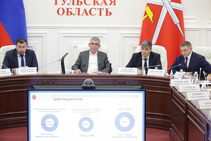Более 90% записей к врачу в Тульской области осуществляется дистанционно