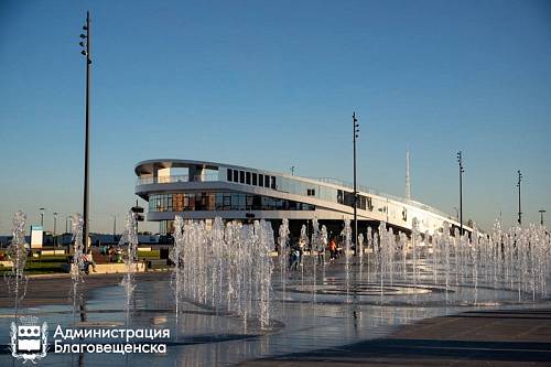 Благовещенская Аллея фонтанов завершила сезон