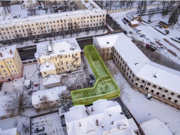 Начались работы по восстановлению исторического флигеля в центре Ярославля