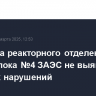 Проверка реакторного отделения энергоблока №4 ЗАЭС не выявила опасных нарушений