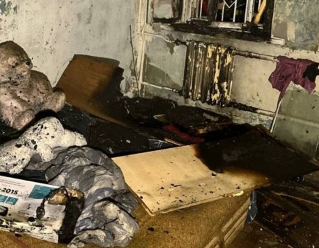 В Уфе из горящей квартиры спасены трое жильцов, в том числе трое детей