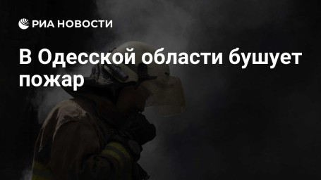 В Одесской области бушует пожар