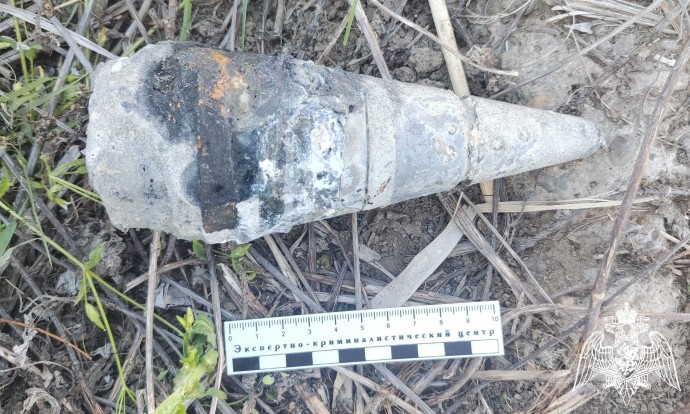 Под Астраханью на берегу Волги нашли боеприпас 80-летней давности