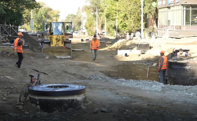 Улицу Хабаровскую в Южно-Сахалинске планируют открыть к 15 октября