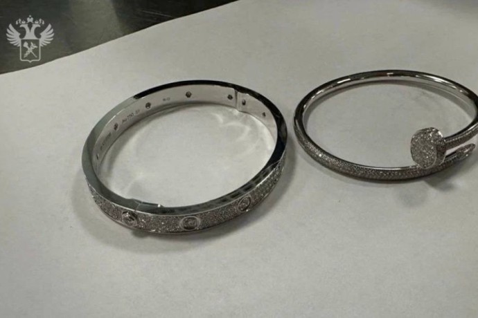 Таможенники в Домодедово задержали мужчину с браслетами Cartier в кроссовке Таможенники в Домодедово задержали мужчину с браслетами Cartier в кроссовке