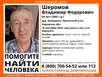 В лесах Юрьянского района пропал пожилой грибник