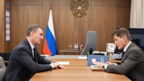 Дмитрий Патрушев и губернатор Приморского края Олег Кожемяко обсудили вопросы сельского хозяйства и экологии региона
