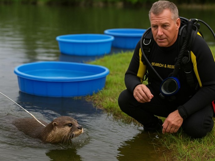 ФБР заинтересовалось выдрой-спасателем: животное противостоит даже аллигаторам