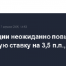 ЦБ Турции неожиданно повысил ключевую ставку на 3,5 п.п., до 46%