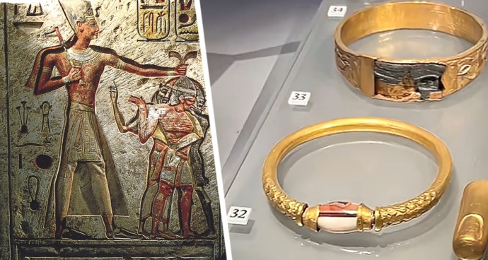«Золото фараонов ушло на лом»: в Египте похищен и переплавлен 3000-летний браслет царя Аменемопе, туристы в шоке «Золото фараонов ушло на лом»: в Египте похищен и переплавлен 3000-летний браслет царя Аменемопе, туристы в шоке