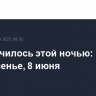 Что случилось этой ночью: воскресенье, 8 июня