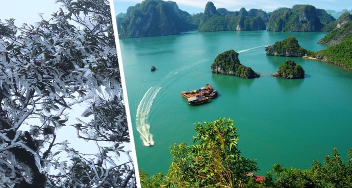 Туристы были удивлены морозом на севере Вьетнама