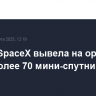 Ракета SpaceX вывела на орбиту сразу более 70 мини-спутников