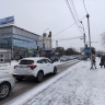В Улан-Удэ сильный ветер и мокрый снег