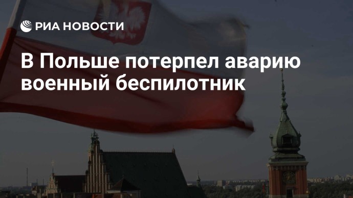 В Польше потерпел аварию военный беспилотник В Польше потерпел аварию военный беспилотник