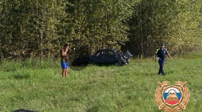 В Башкирии перевернулась «Лада Приора», водитель погиб
