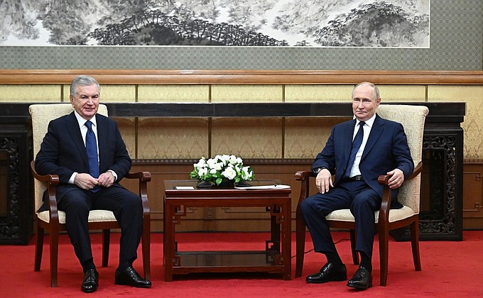 Встреча с Президентом Узбекистана Шавкатом Мирзиёевым