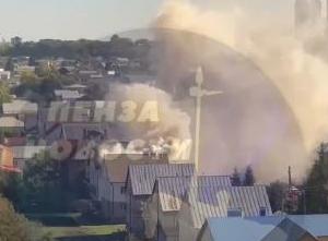 Пензенцы сообщают о крупном пожаре в районе ТРК Коллаж