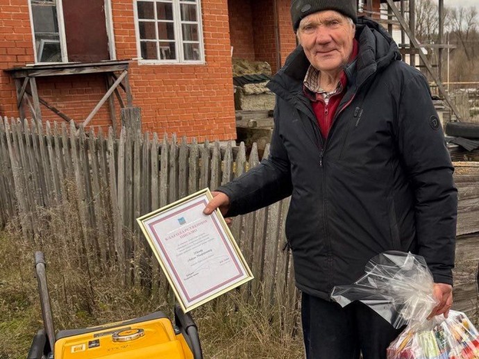 Житель Воронежской области подарил генератор многодетным белгородцам