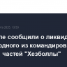 В Израиле сообщили о ликвидации в Ливане одного из командиров элитных частей "Хезболлы"