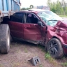 В Медвенке водитель «Ауди» пострадал после столкновения с грузовиком
